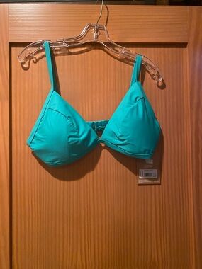 Women’s Teal Green Triangle Bikini Top/Swimsuit Top NWT